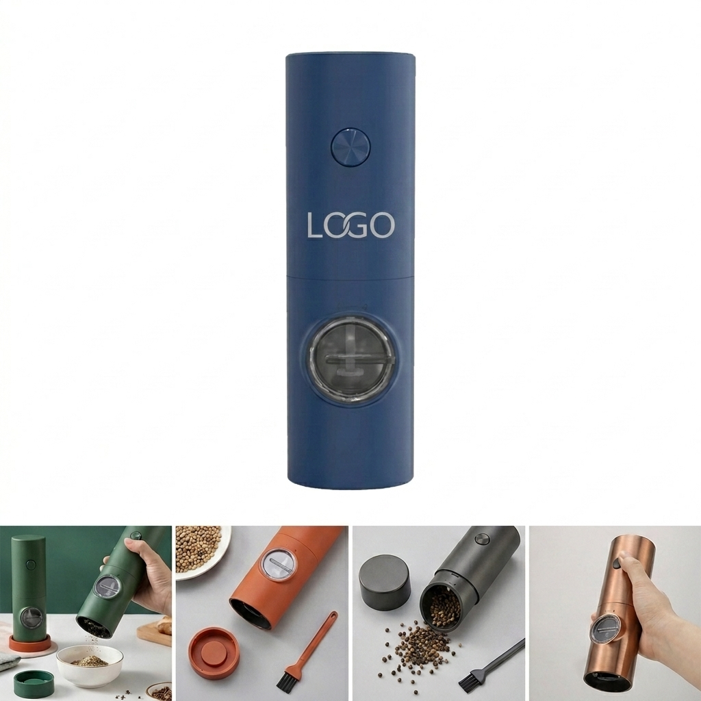 Electric Battery-Operated Salt and Pepper Grinder with Ceramic Grinding Head