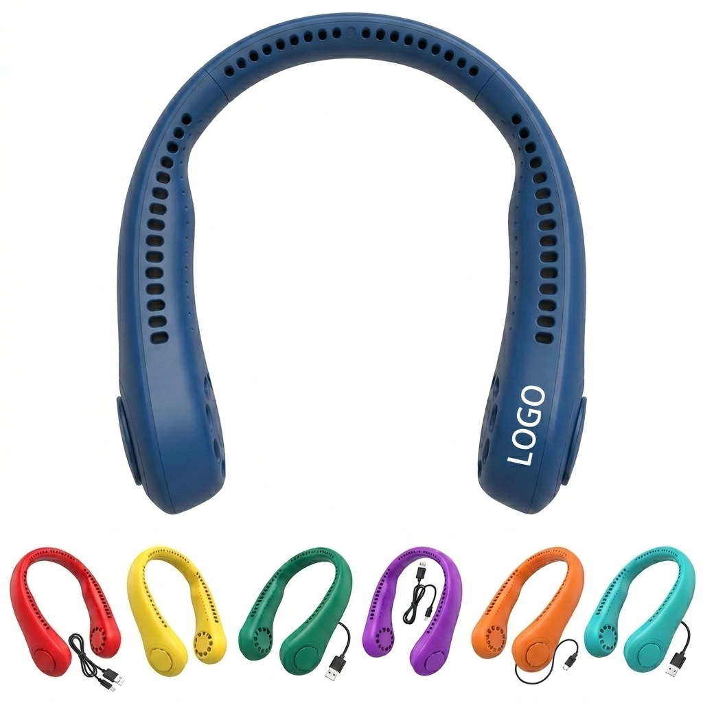 Wearable USB Neck Fan with Fixed Airflow