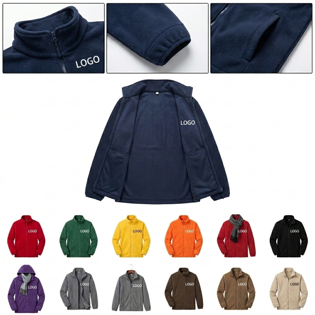 Men's Oversized Relaxed Fit Polar Fleece Jacket