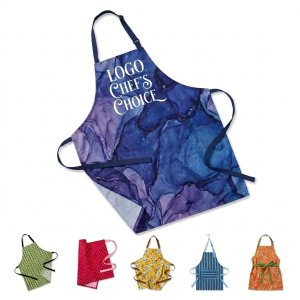 Durable Blue & Purple Marble Utility Apron