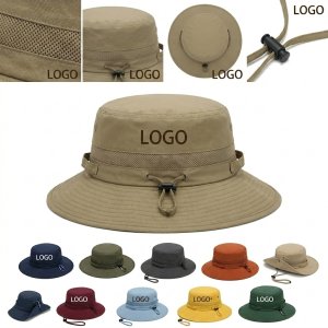 Foldable Solid Color Bucket Hat for Hiking and Everyday Use