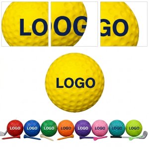 Multi-Color Dimpled Golf Practice Balls for Driving Ranges