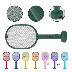 Rechargeable Electric Insect Swatter with Safe Triple-Layer Mesh