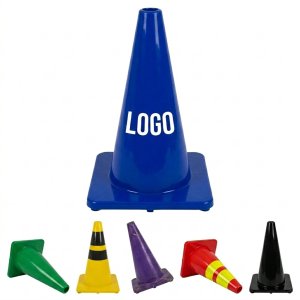 28-Inch Multi-Color Vinyl Safety Cone Set for Traffic & Zone Marking