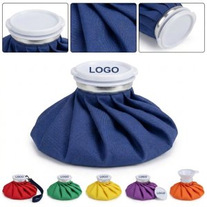 Polyester Cold Therapy Ice Bag with PVC Liner - 9 Inch Vintage Style