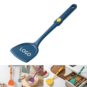 Multi-Color Silicone Kitchen Spatula with Wall-Mount Hook