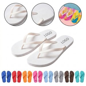 White Seaside Comfort PVC Strap Flip Flops
